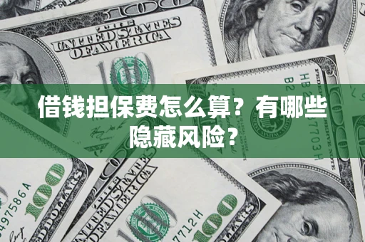 北京借钱担保费怎么算？有哪些隐藏风险？