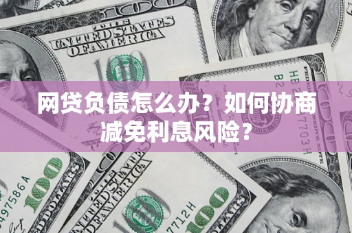 北京网贷负债怎么办？如何协商减免利息风险？