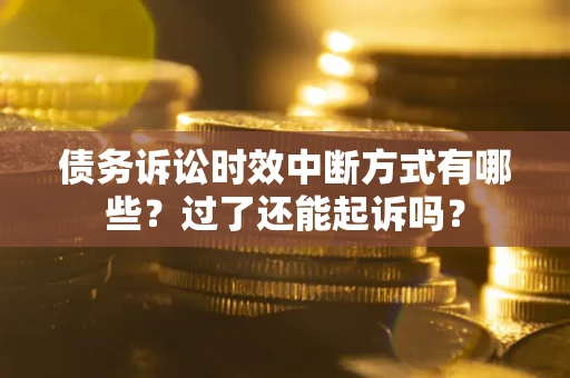 北京债务诉讼时效中断方式有哪些？过了还能起诉吗？
