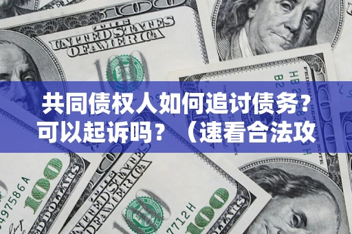 北京共同债权人如何追讨债务？可以起诉吗？（速看合法攻略）