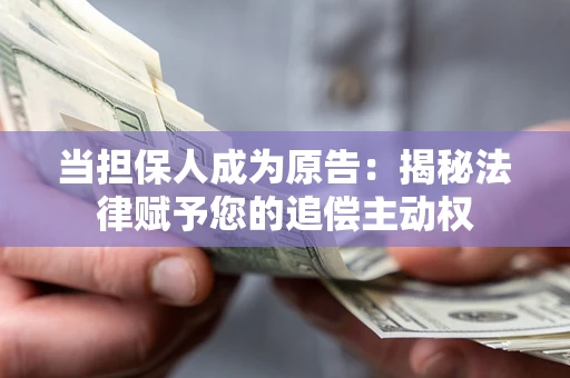 北京当担保人成为原告:揭秘法律赋予您的追偿主动权 北京当担保人成为原告:揭秘法律赋予您的追偿主动权