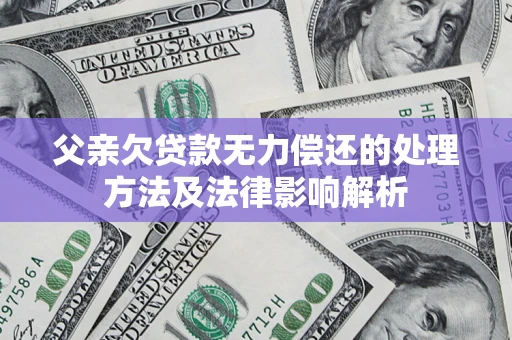 北京父亲欠贷款无力偿还的处理方法及法律影响解析