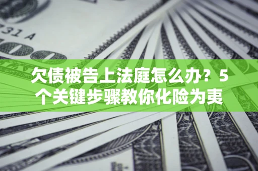 北京欠债被告上法庭怎么办？5个关键步骤教你化险为夷